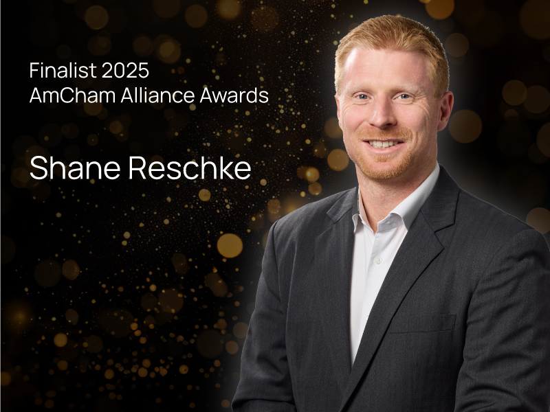 Shane Reschke finalist in the 2025 AmCham Alliance Awards